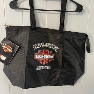 Brand new with tags Harley Davidson motorcycles zip up tote